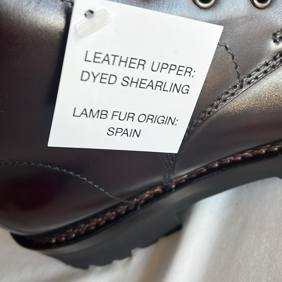 Ralph Lauren Luxurious. Jenkins Leather Shearling Fur Boots. Made in Italy. - Picture 3 of 16